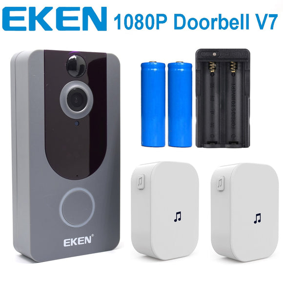 Smart Video Doorbell. 1080P HD. Chime. Night Vision. PIR Motion Detection. APP Control. Cloud Storage. Weather Resistant. Two Way Audio. Long Battery Life. - Atrium Smart Tech