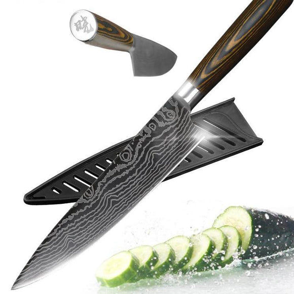 Gyuto Japanese Handmade 8 Inch Kitchen Knife - Atrium Smart Tech